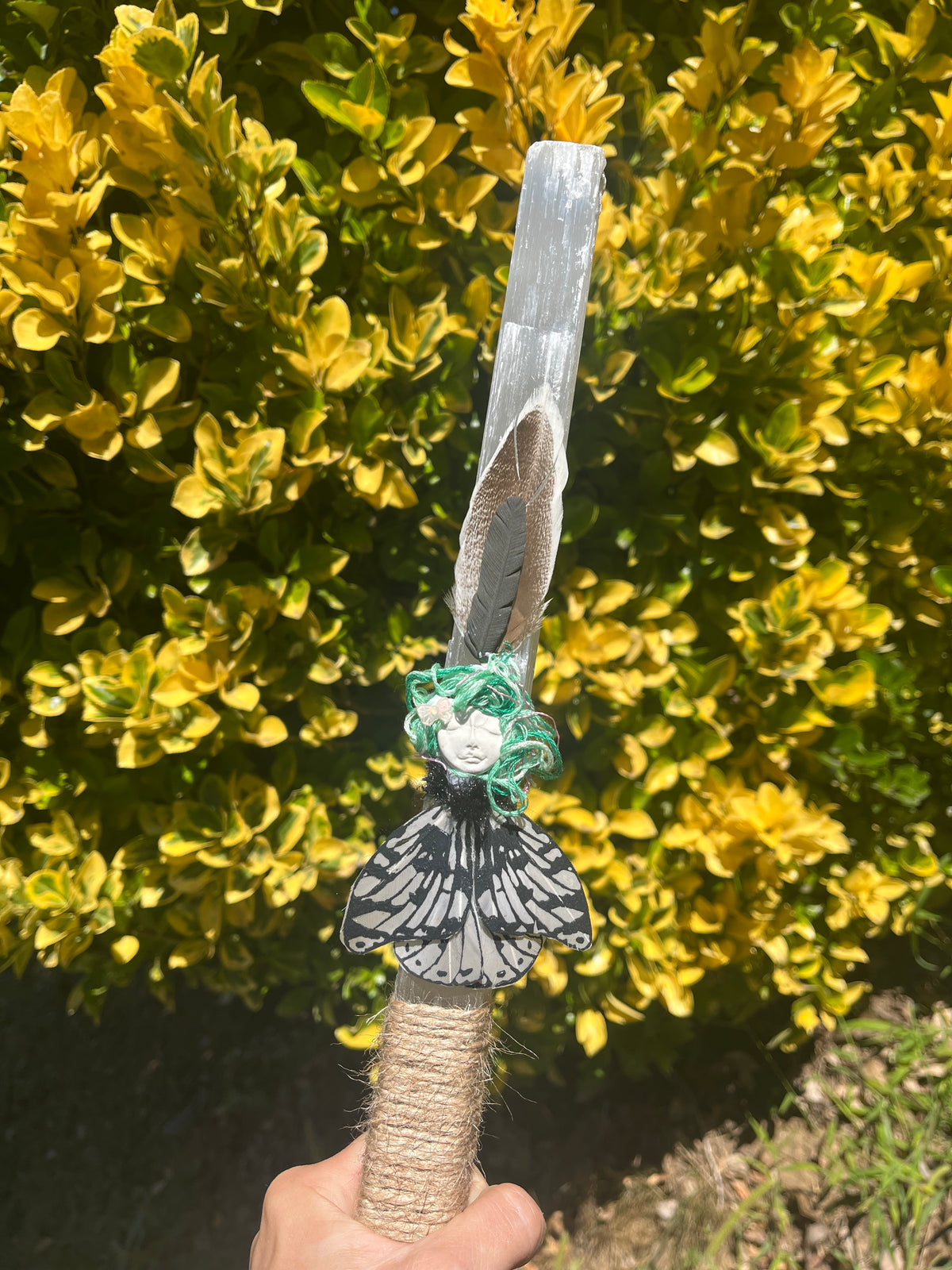 Assorted Wands of Questionable Origin – Handmade Selenite Fairy Wands