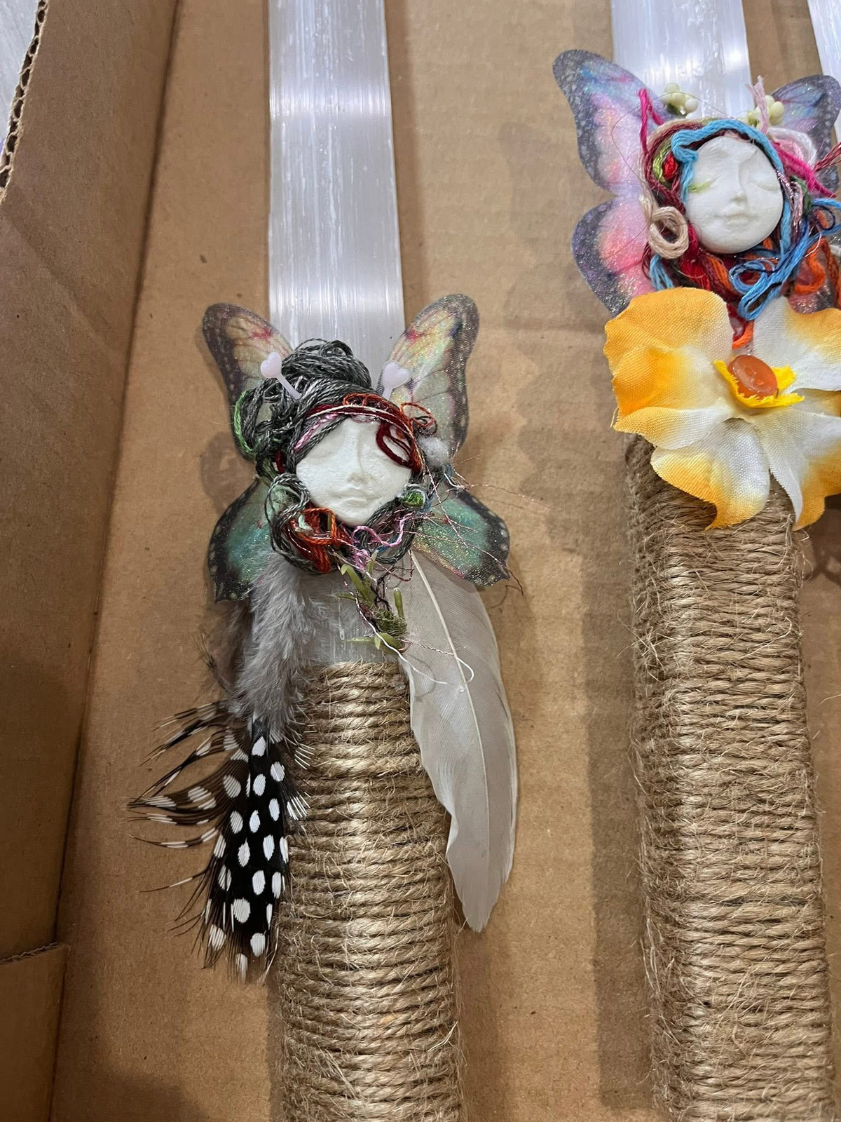 Assorted Wands of Questionable Origin – Handmade Selenite Fairy Wands