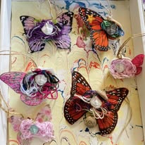 Gathering of Winged Oddities – Handmade Fairy Ornament Assortment