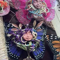 Gathering of Winged Oddities – Handmade Fairy Ornament Assortment