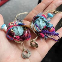 Gathering of Winged Oddities – Handmade Fairy Ornament Assortment