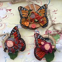 Gathering of Winged Oddities – Handmade Fairy Ornament Assortment