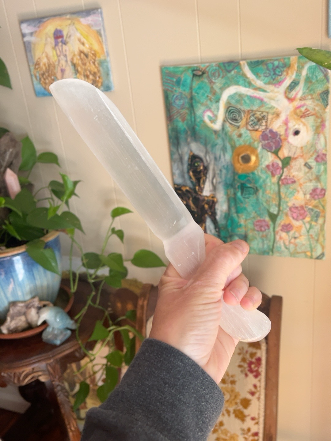 Selenite Ritual Dagger