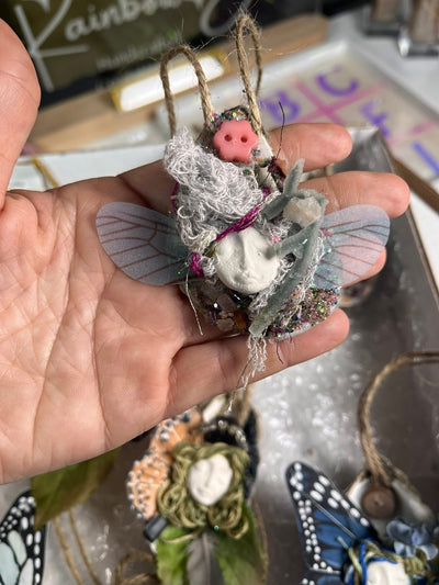 Gathering of Winged Oddities – Handmade Fairy Ornament Assortment