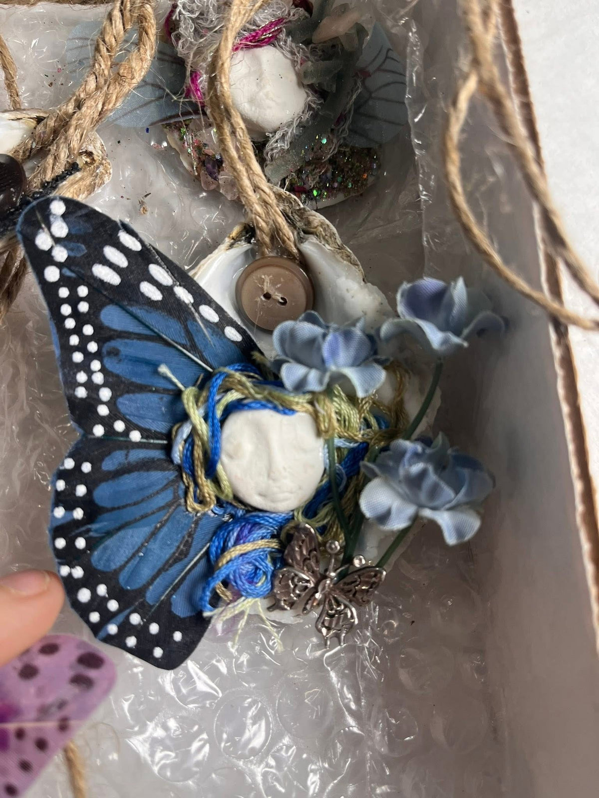 Gathering of Winged Oddities – Handmade Fairy Ornament Assortment
