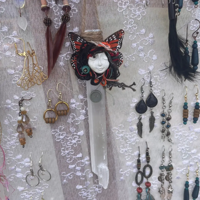 Dangling little Spirits-Selenite hanging ornaments