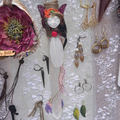 Dangling little Spirits-Selenite hanging ornaments